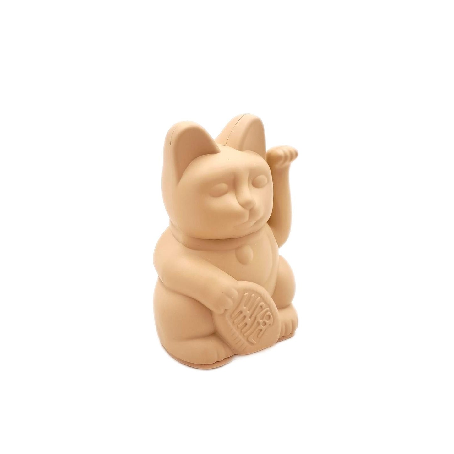 Lucky Cat Mini Glücksbringer Japanische Winkekatze Ocker 9 8 cm
