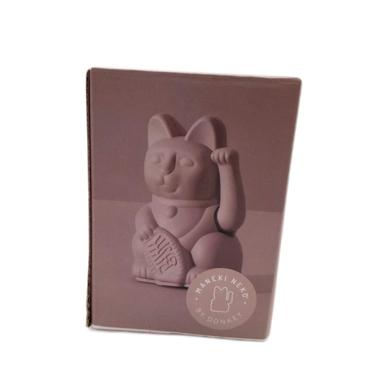 Lucky Cat Mini Glücksbringer Japanische Winkekatze Ocker 9 8 cm