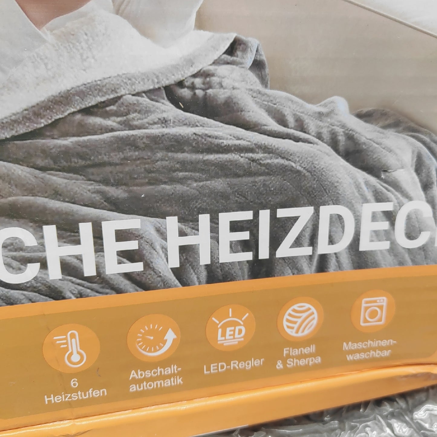 JUMMICO Premium Heizdecke 180x128 cm Ãberhitzungsschutz 12h Timer 6-stufige