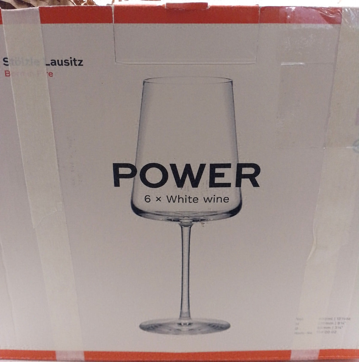 Stölzle Lausitz Weißweinkelche 400 ml Weißweingläser 6er Set moderne Form