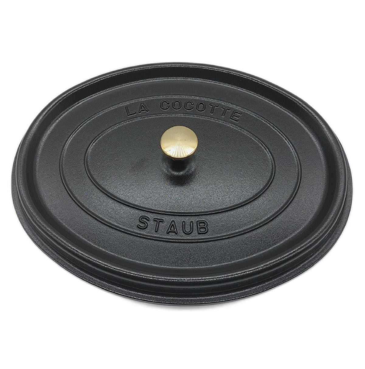 STAUB Gusseisen Bräter Cocotte Oval 37 cm 8 L Bruch Riss