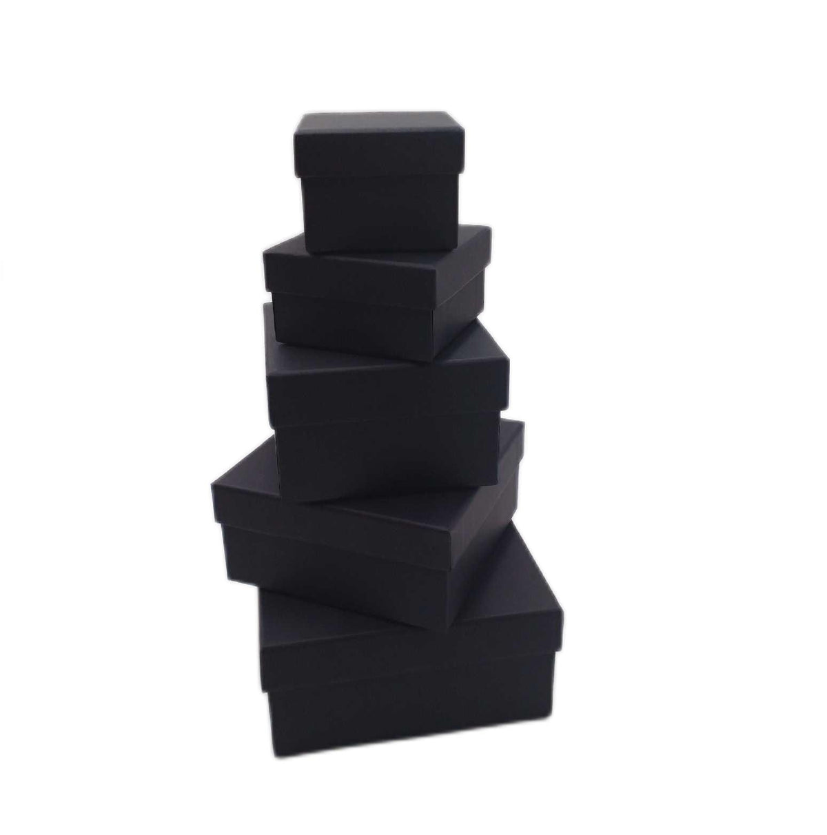 GOIYZTTR Geschenkbox Deckel Set 5 T LG Gr Einschaubare Schwarze Geschenkverpackung