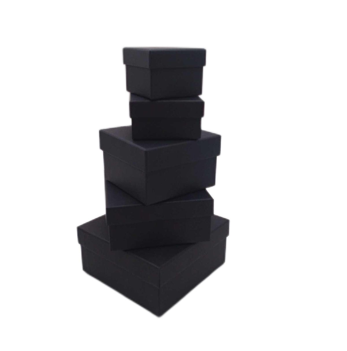 GOIYZTTR Geschenkbox Deckel Set 5 T LG Gr Einschaubare Schwarze Geschenkverpackung