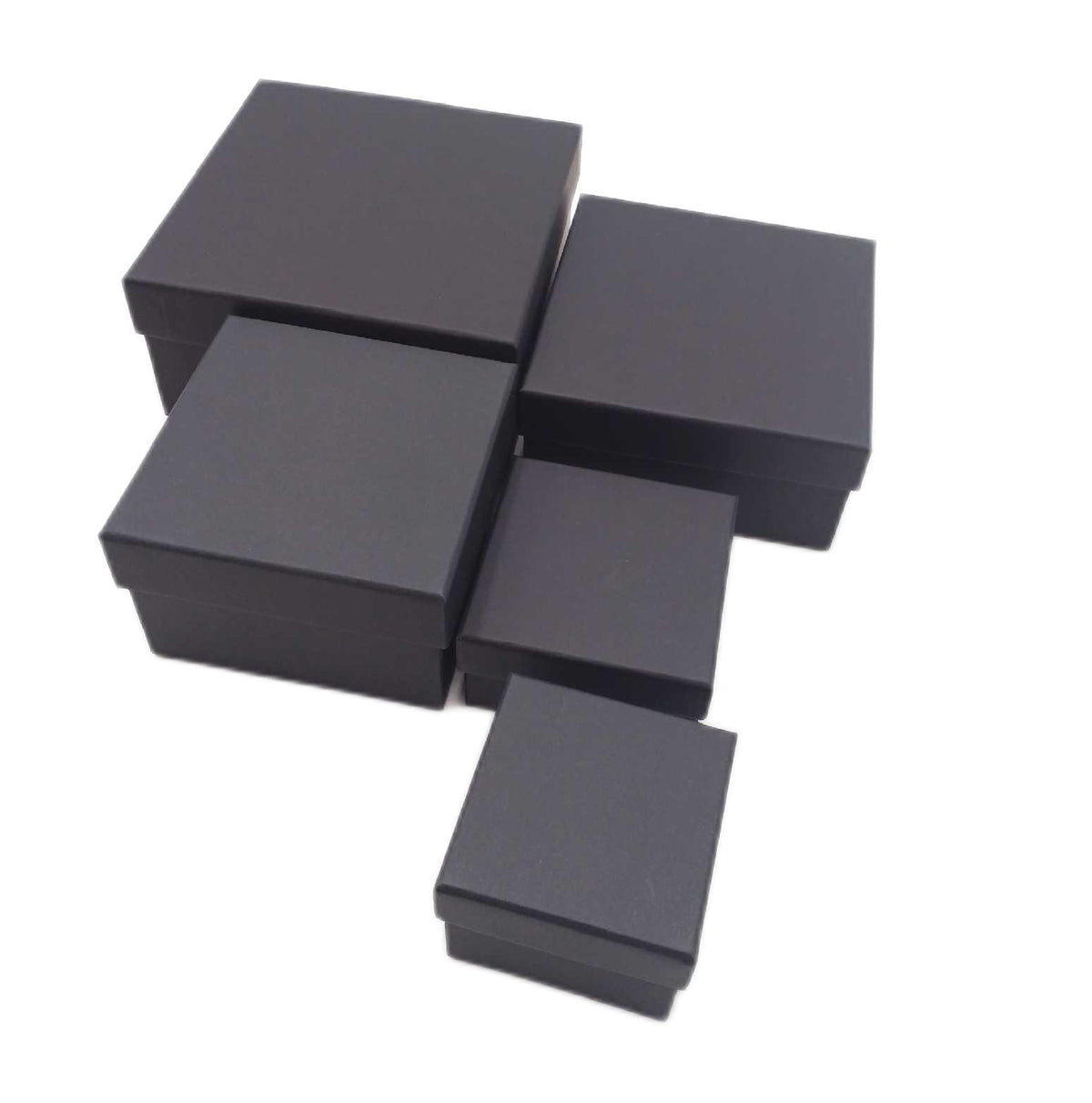 GOIYZTTR Geschenkbox Deckel Set 5 T LG Gr Einschaubare Schwarze Geschenkverpackung