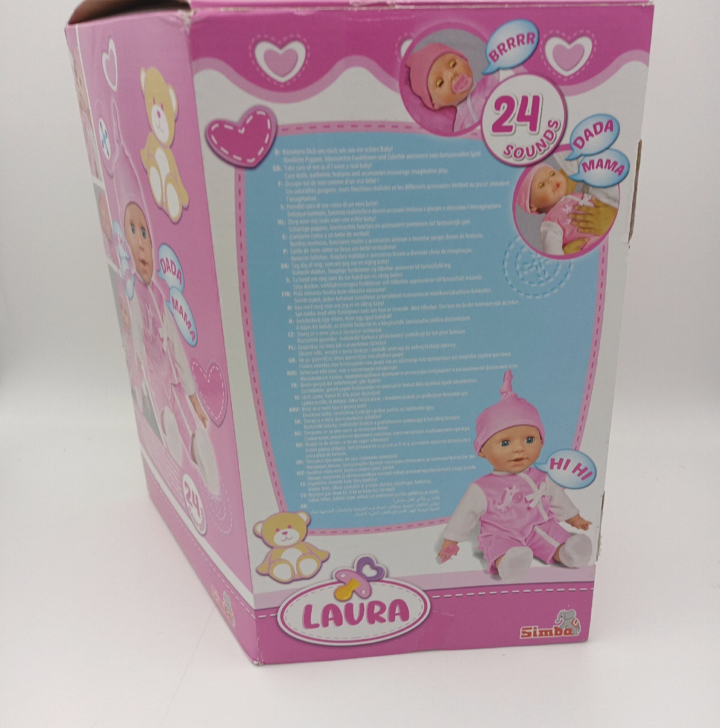 Simba 105140489 Laura Puppe Babysprache 38cm Weichkörper fehlt Soundmod