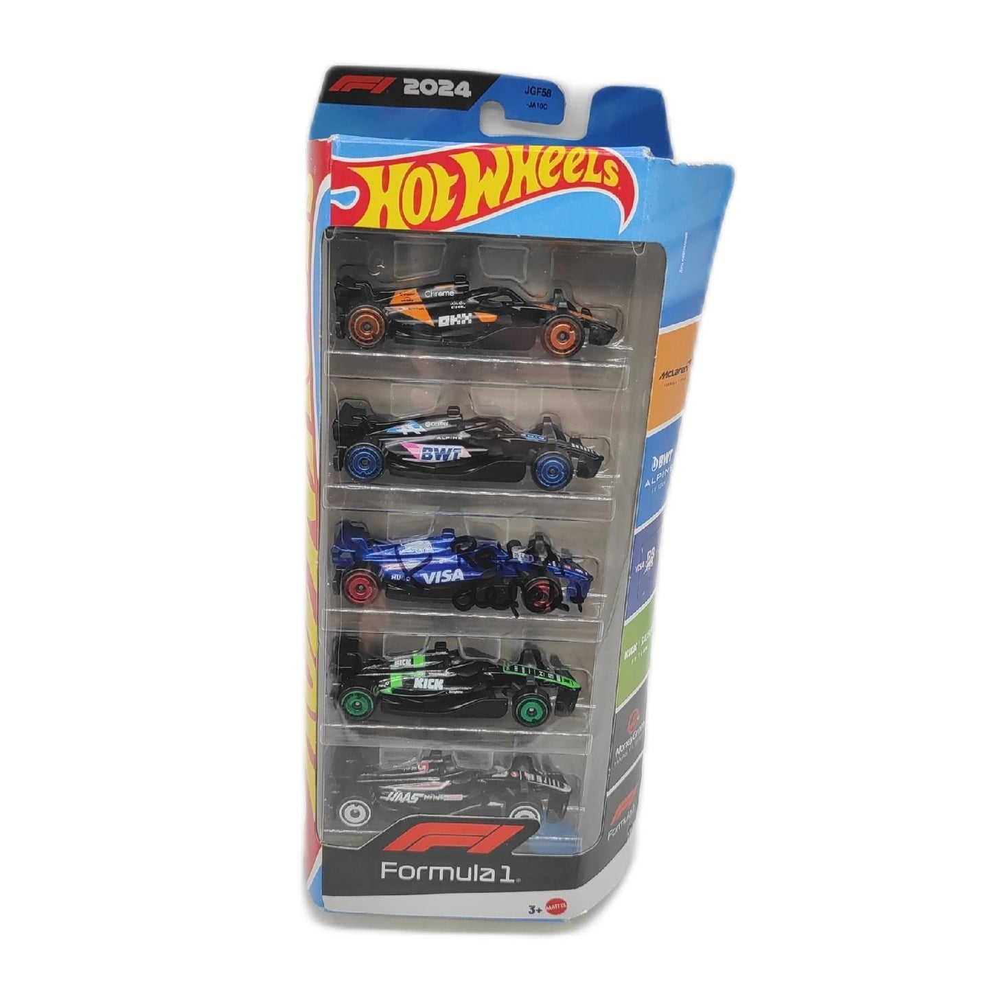 Hot Wheels Formula 1 Set 5 Rennwagen 1 Auto Reifen Defekt Siehe Fotos