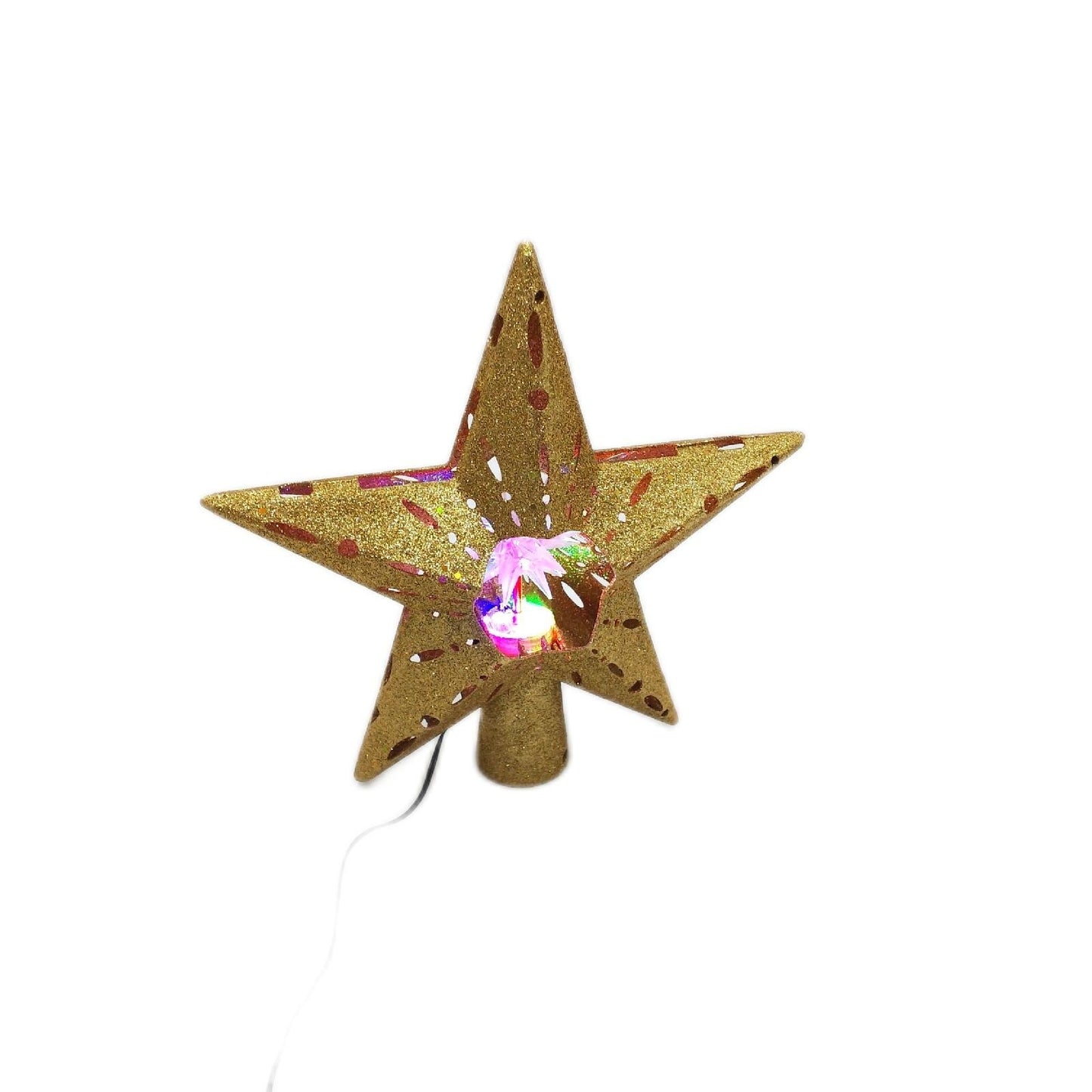 Quntis Weihnachtsbaumspitze Weihnachtsdekoration 31CM Stern Christmas Tree Topper EU Ste