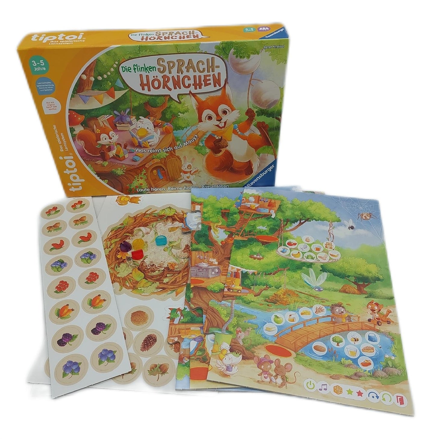 Ravensburger Spiel Lernspielzeug Spielwaren tiptoi 00203 flinken Sprach Hörnchen