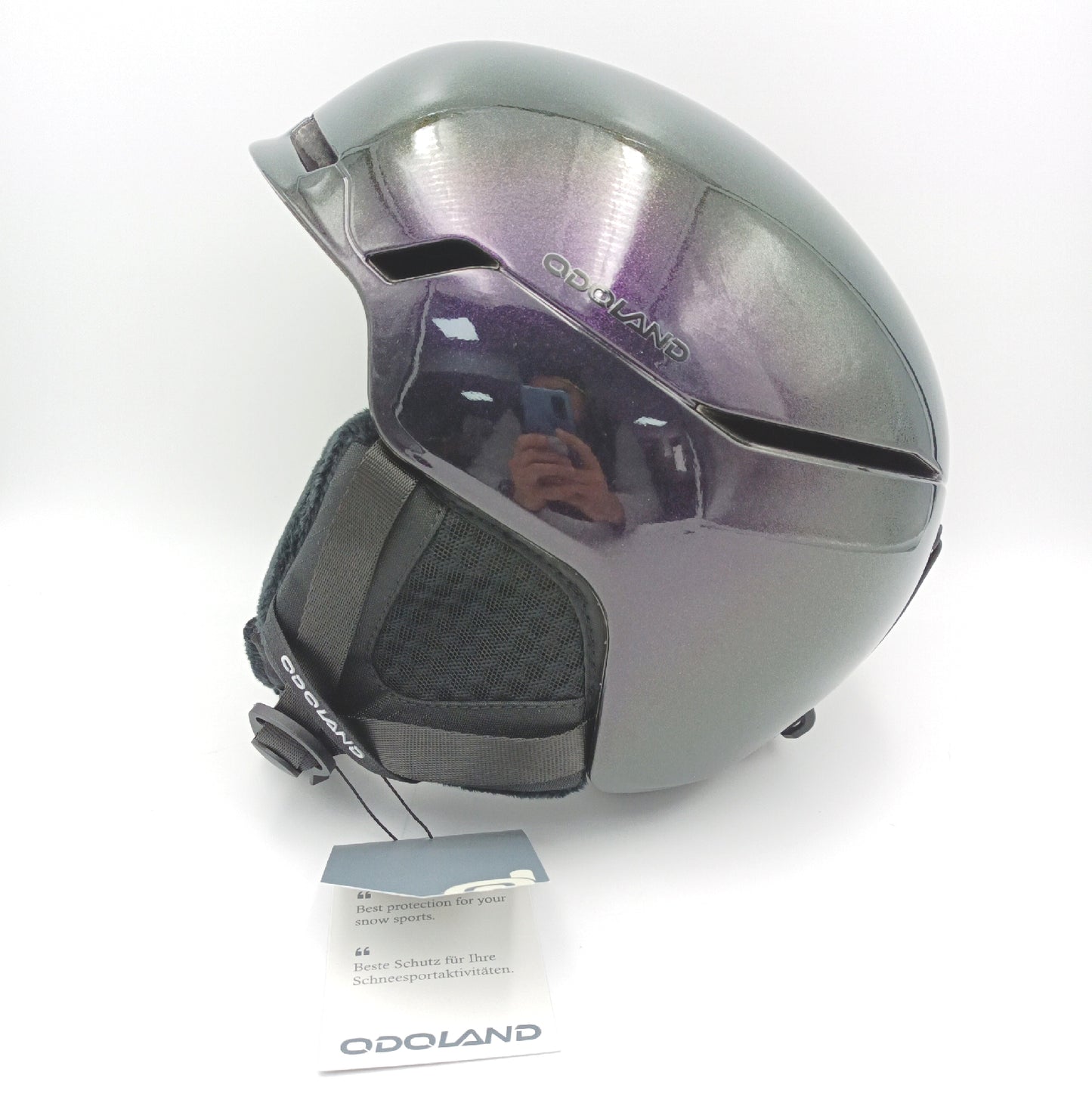 Odoland Skihelm Snowboardausrüstung Grösse M Farbwechselnder Helm für Erwachsene Sicherheit
