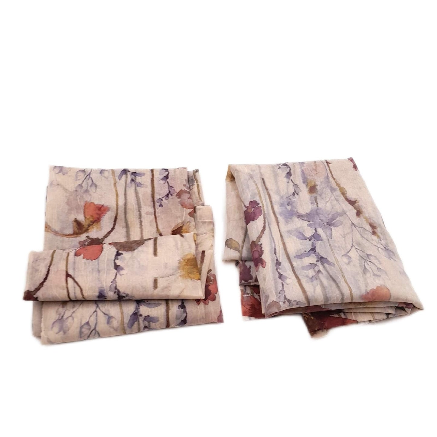 Simplebrand Gardinen Heimtextilien Floraldruck Doppelperforationstechnik 2er Set