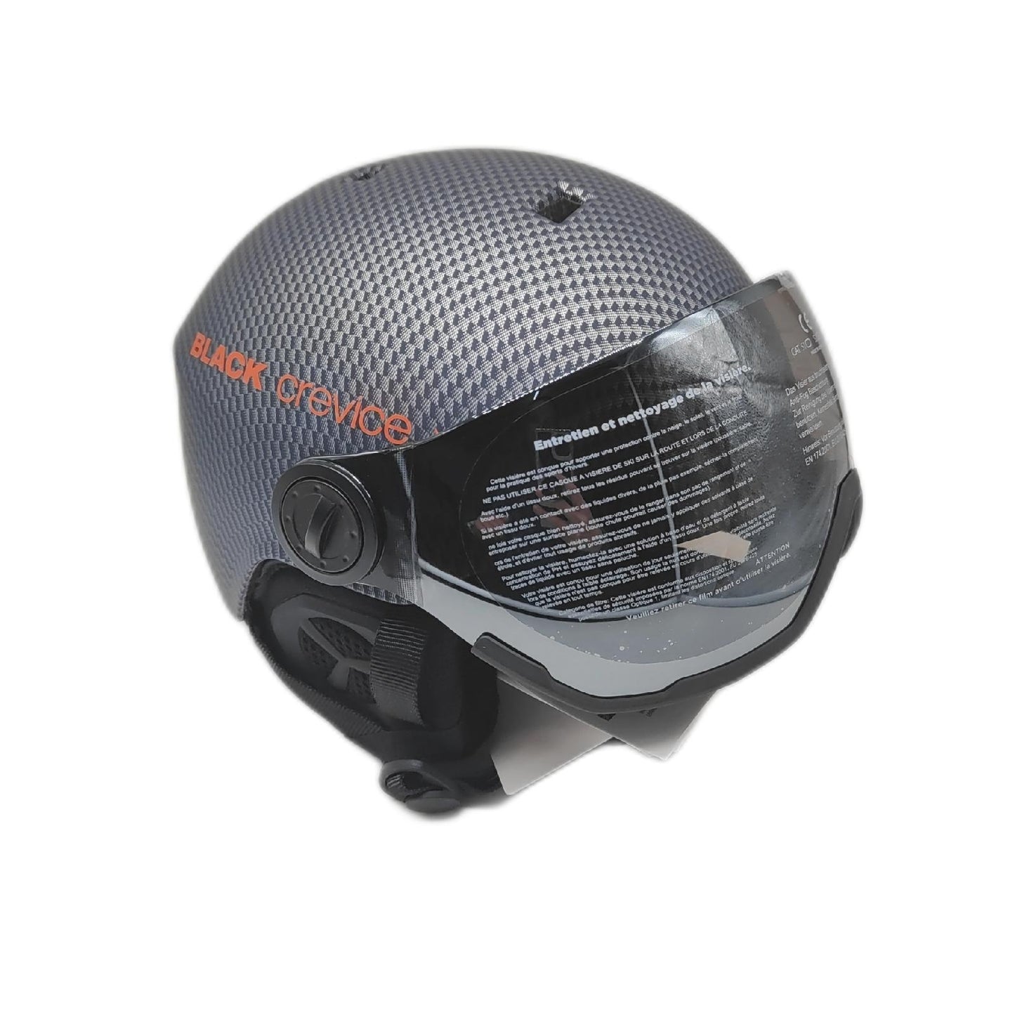 Black Crevice Skihelm Schutzhelm Gstaad Carbon Navyorange Größe 51 54 cm Erwachsene