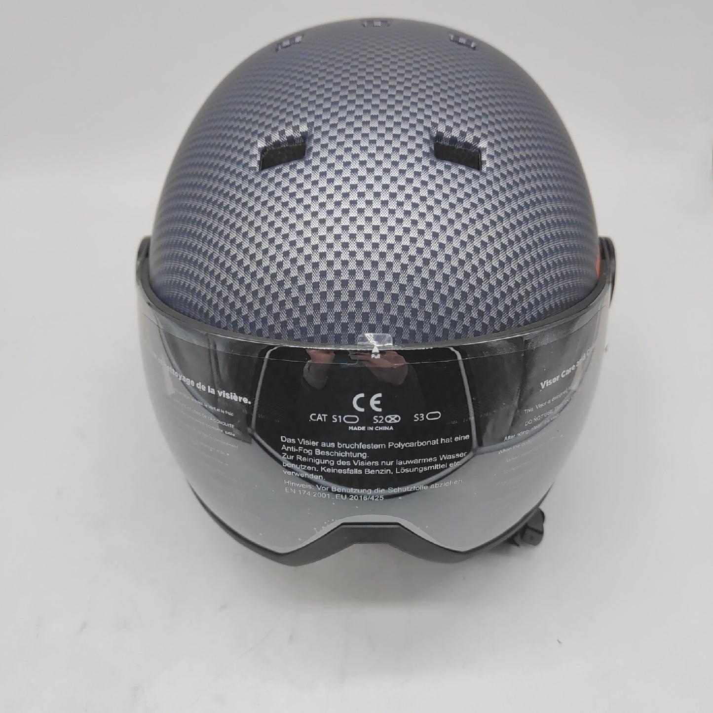 Black Crevice Skihelm Schutzhelm Gstaad Carbon Navyorange Größe 51 54 cm Erwachsene
