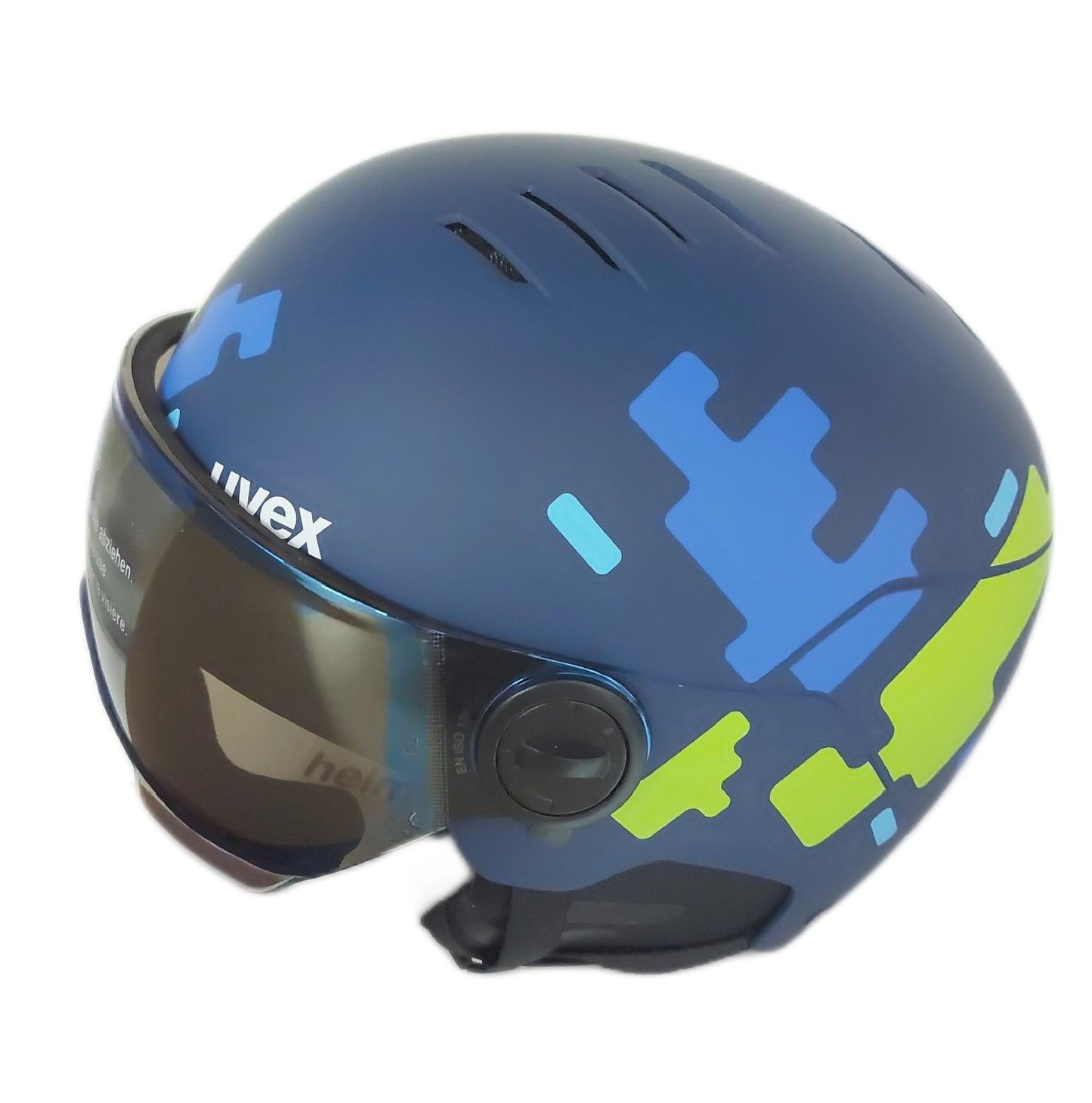 Uvex Skihelm Visier Schutz Helmschale Rocket jr atmungsaktiv optimal belüftet