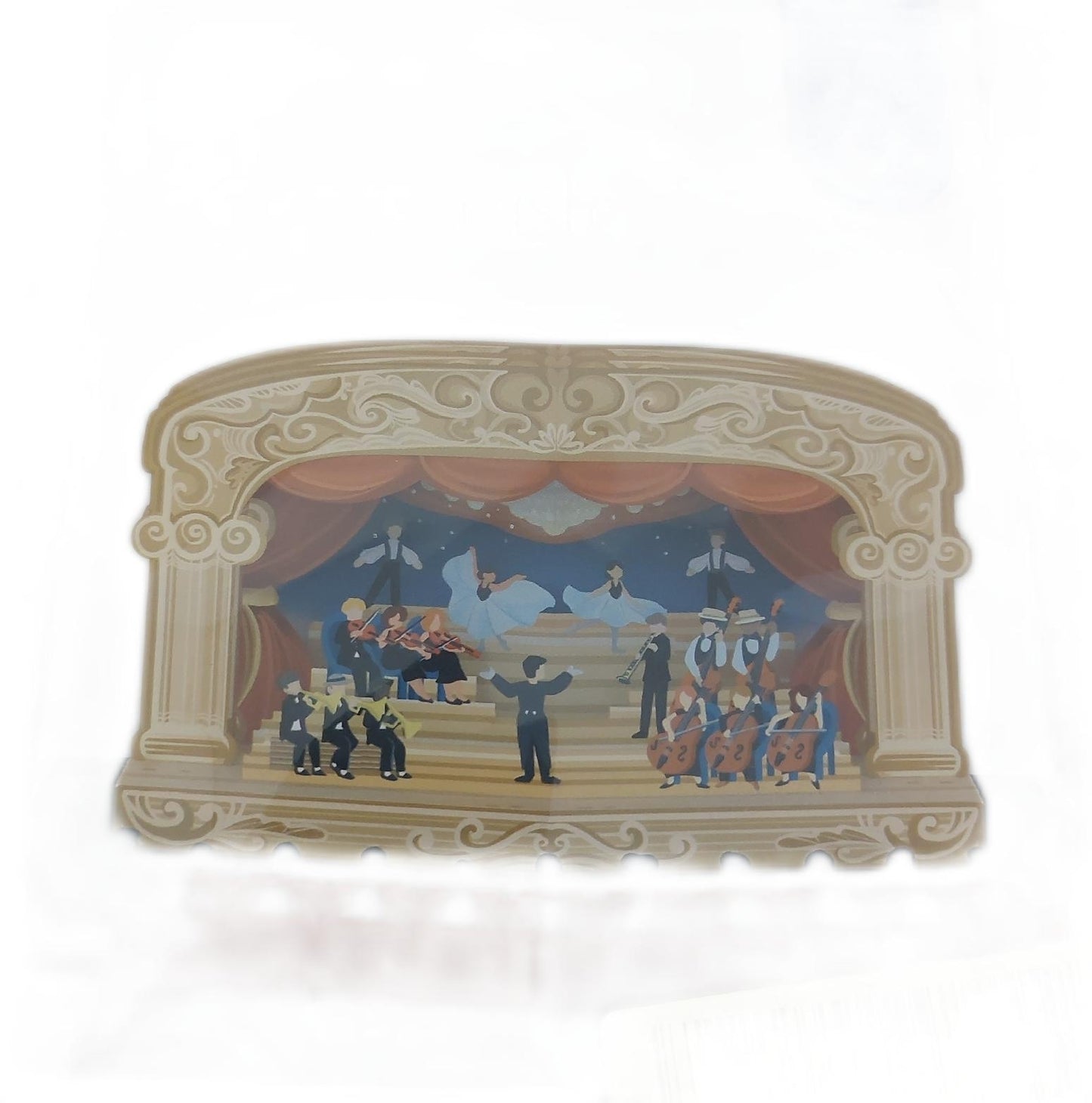 papercrush Pop Up Karte Gutschein Geschenkverpackung Theaterliebhaber Geburtstag Musical Oper Ballett