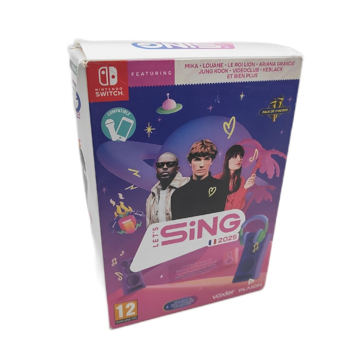 Lets Sing 2025 Nintendo Switch Spiel Unterhaltung 2 Mikrofone Partyspaß Karaoke