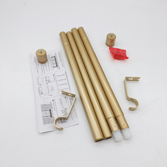 USFOOK Gardinenstange Fensterdekoration Gardinenstangen 80 bis 148 cm