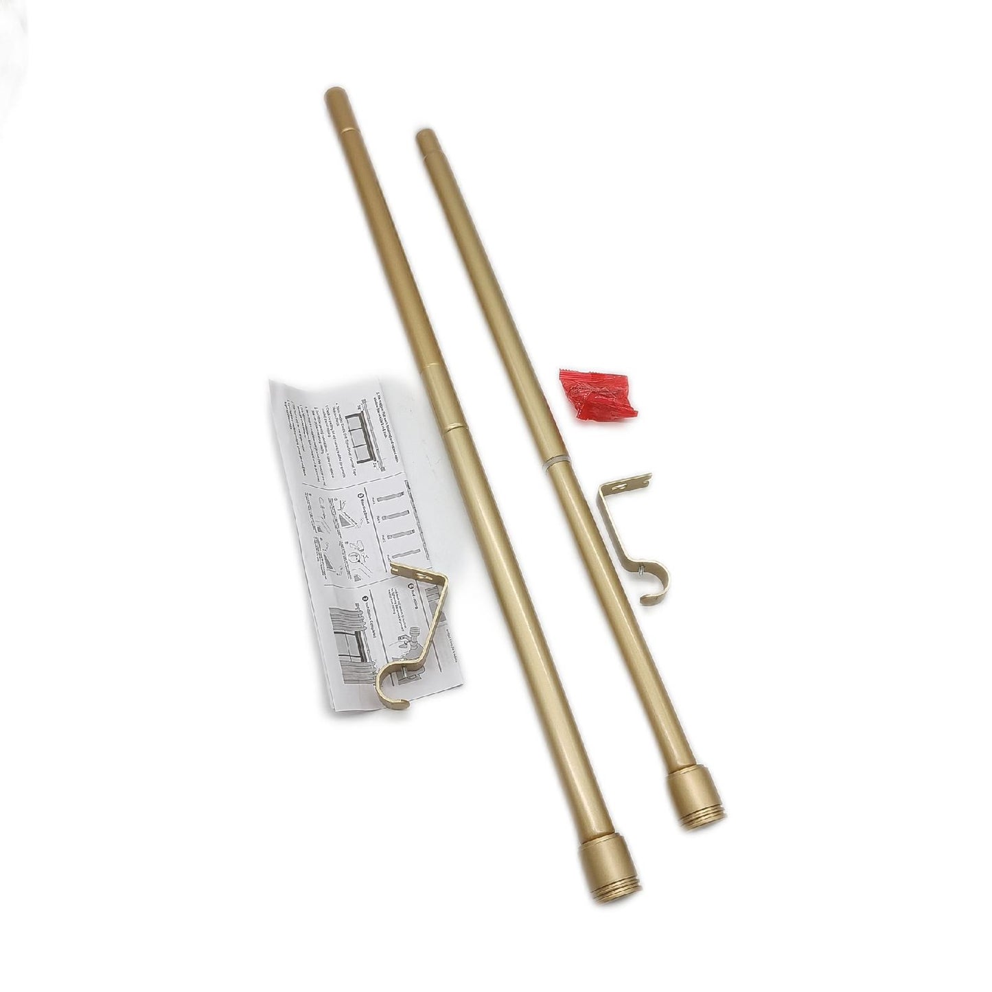 USFOOK Gardinenstange Fensterdekoration Gardinenstangen 80 bis 148 cm