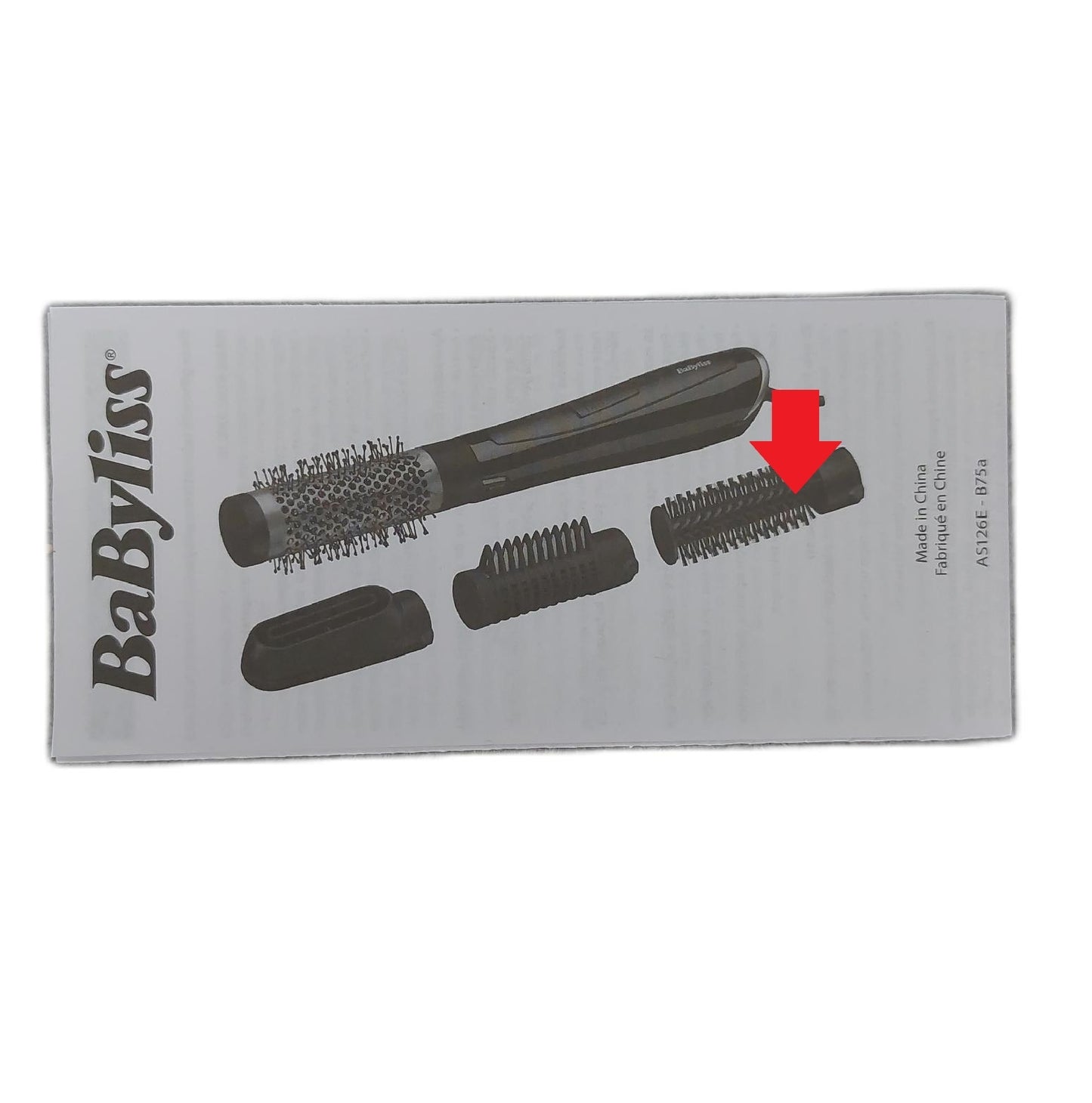 BaByliss Perfect Finish Warmluftbuerste 1000W foehnbuer