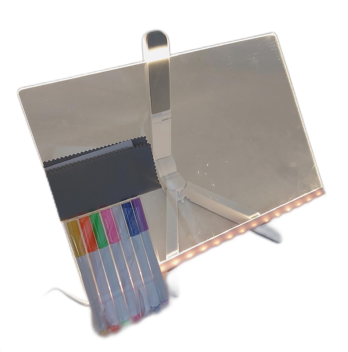 DWOOKE LED Nachrichtentafel Stift Ständer Bürobedarf Modell 7 Farben trocken abw