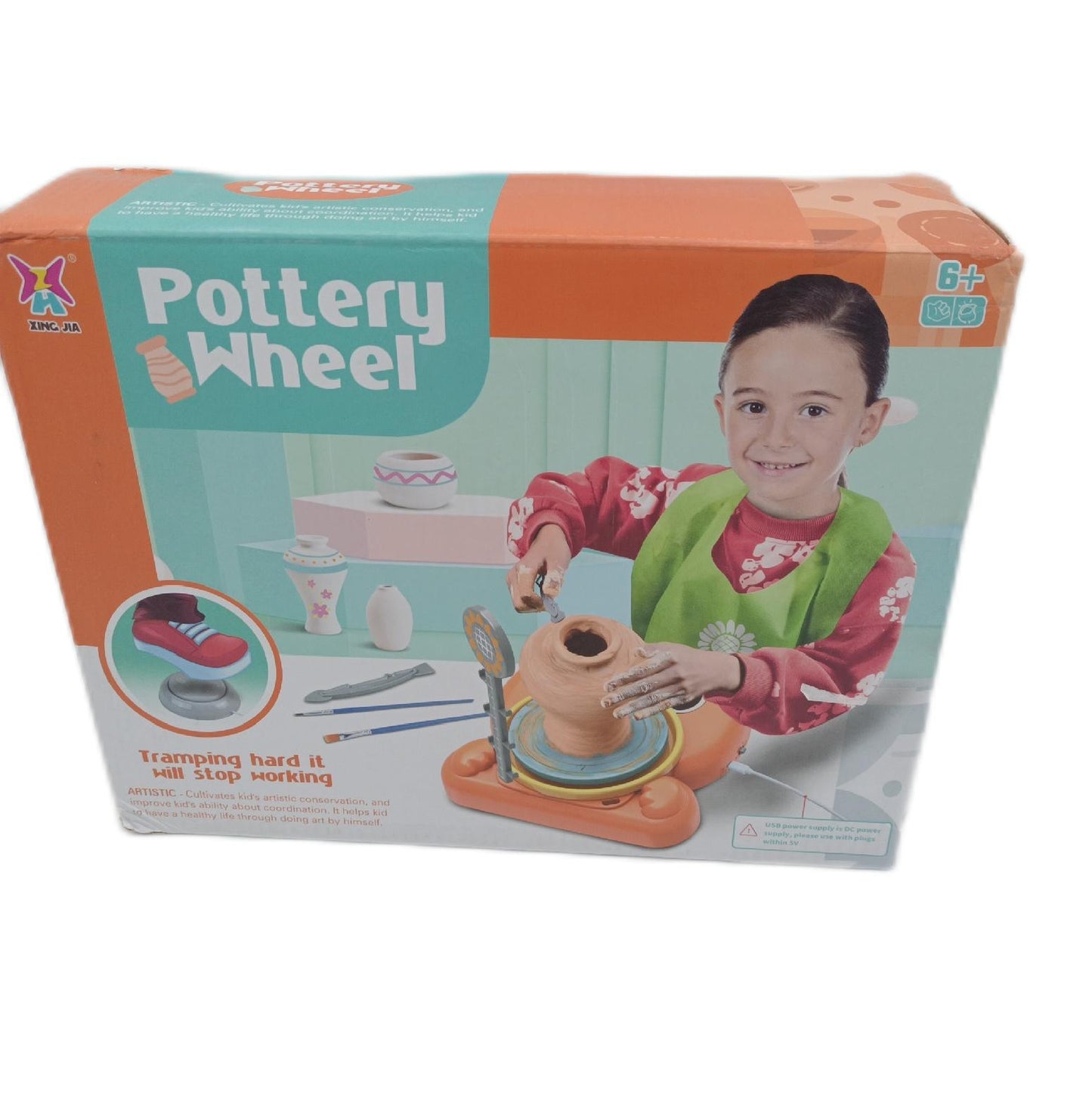 JONRRYIN Töpferscheibe Kinder Töpferzubehör Mini Kreativset