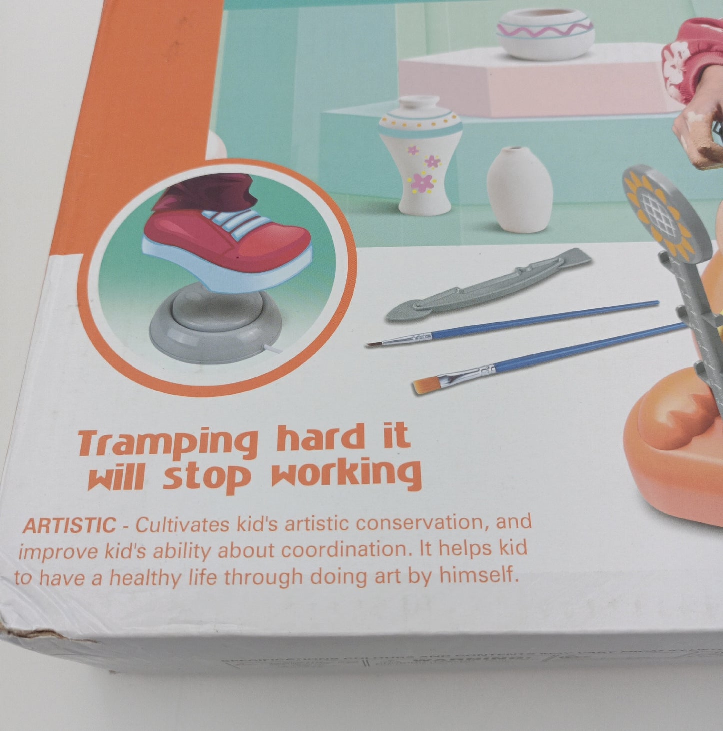 JONRRYIN Töpferscheibe Kinder Töpferzubehör Mini Kreativset