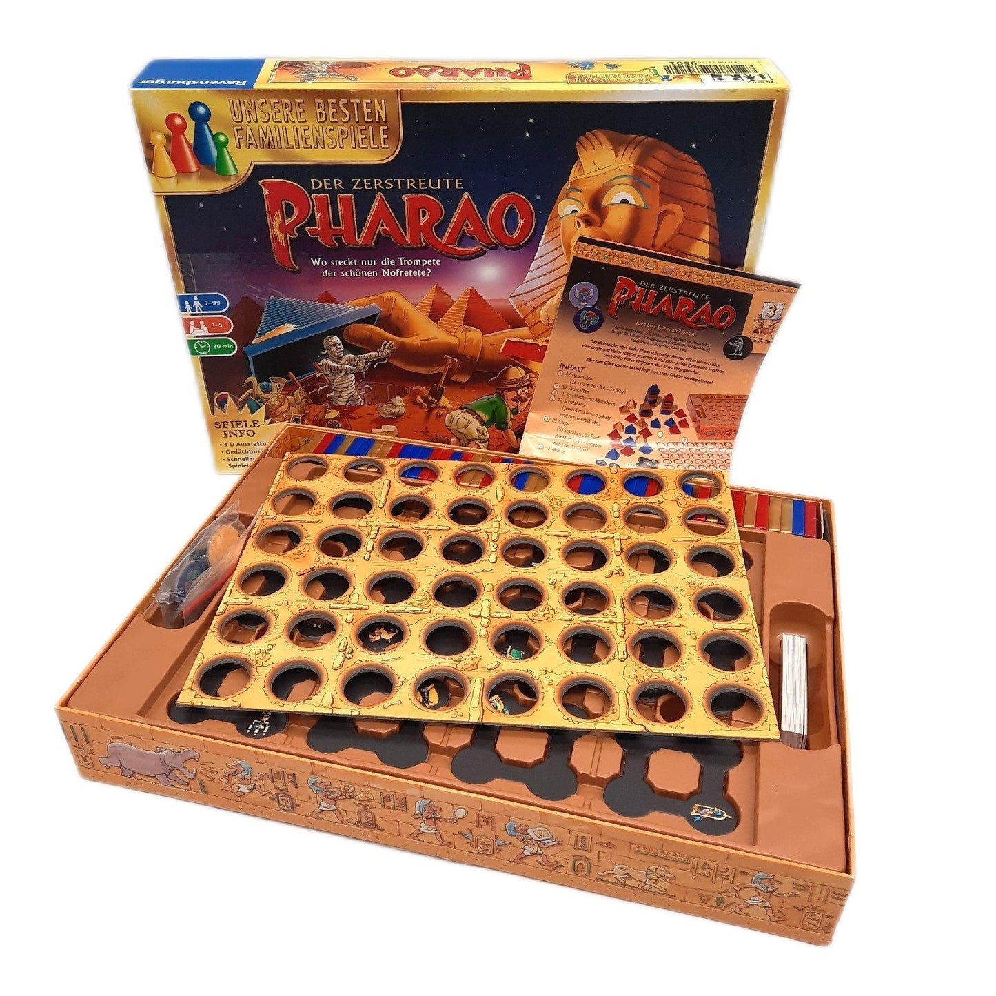 Ravensburger Gesellschaftsspiel Spielesammlung Der zerstreute Pharao spannende Unterhaltung für Familien und