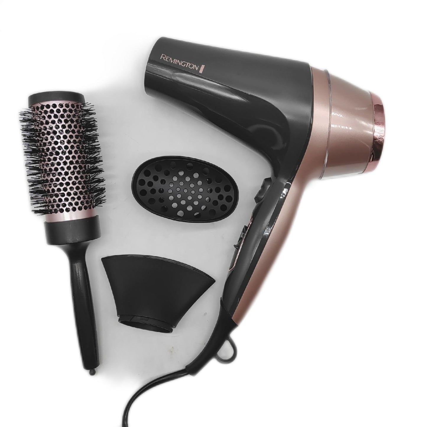 Remington Haartrockner Haarschneider Ionen Haarbürste mit 2 Aufs
