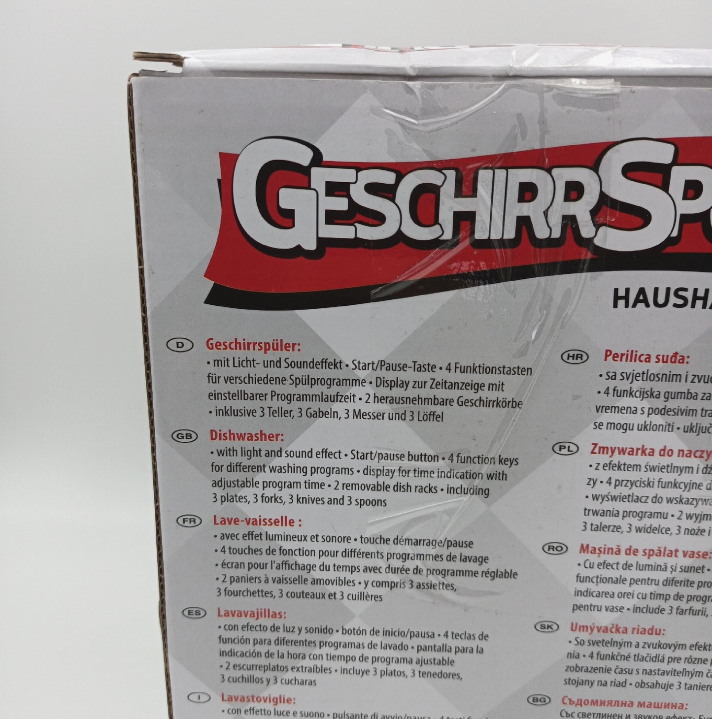 Idena Geschirrspüler Kinderspüler Spielzeug Spülmaschine 40472 Spaß Lernen