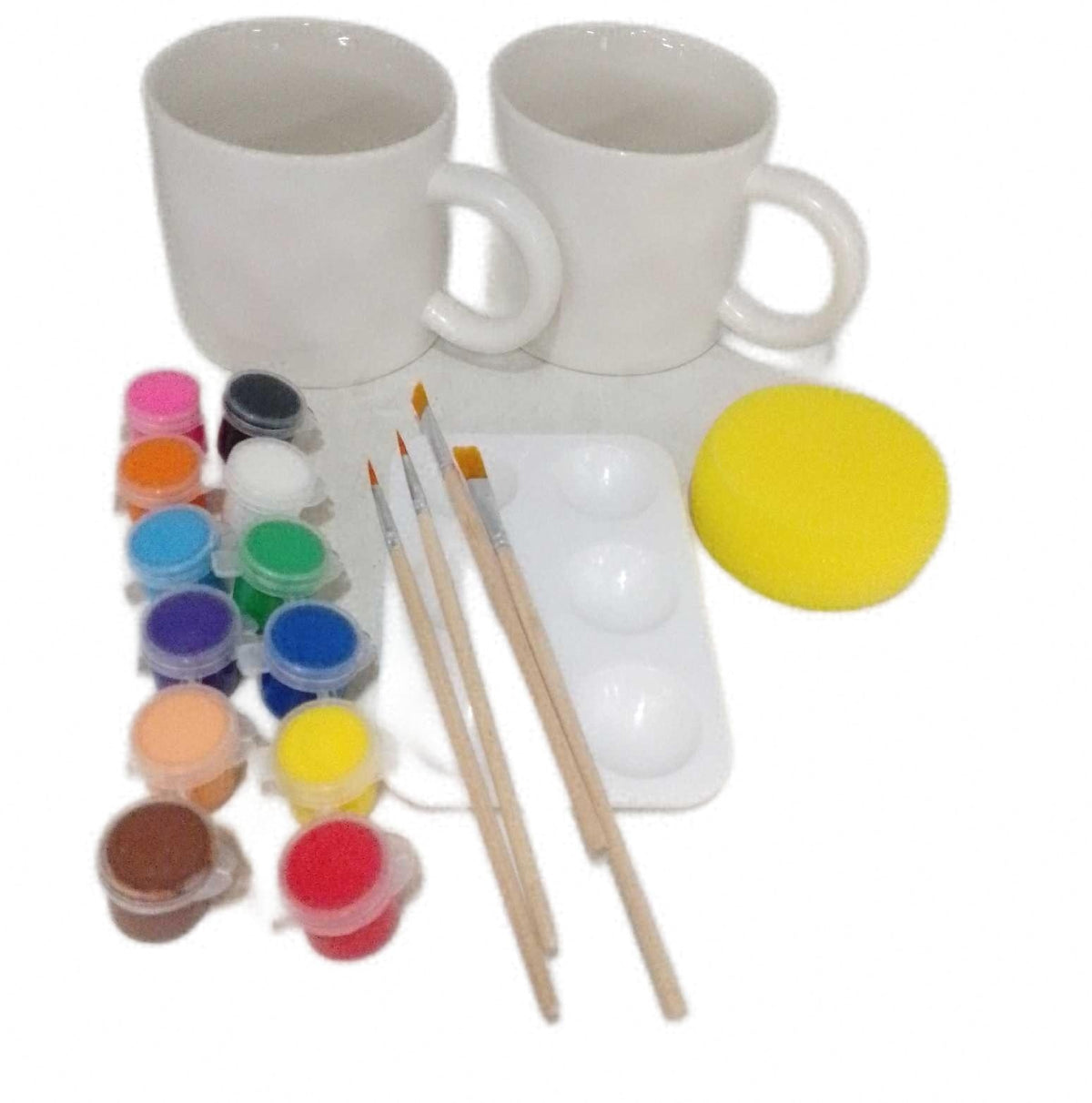 DIY Keramik Bemalen Set Tassen zum Bemalen Kreativ Set Selbst Gestalten DIY DIY