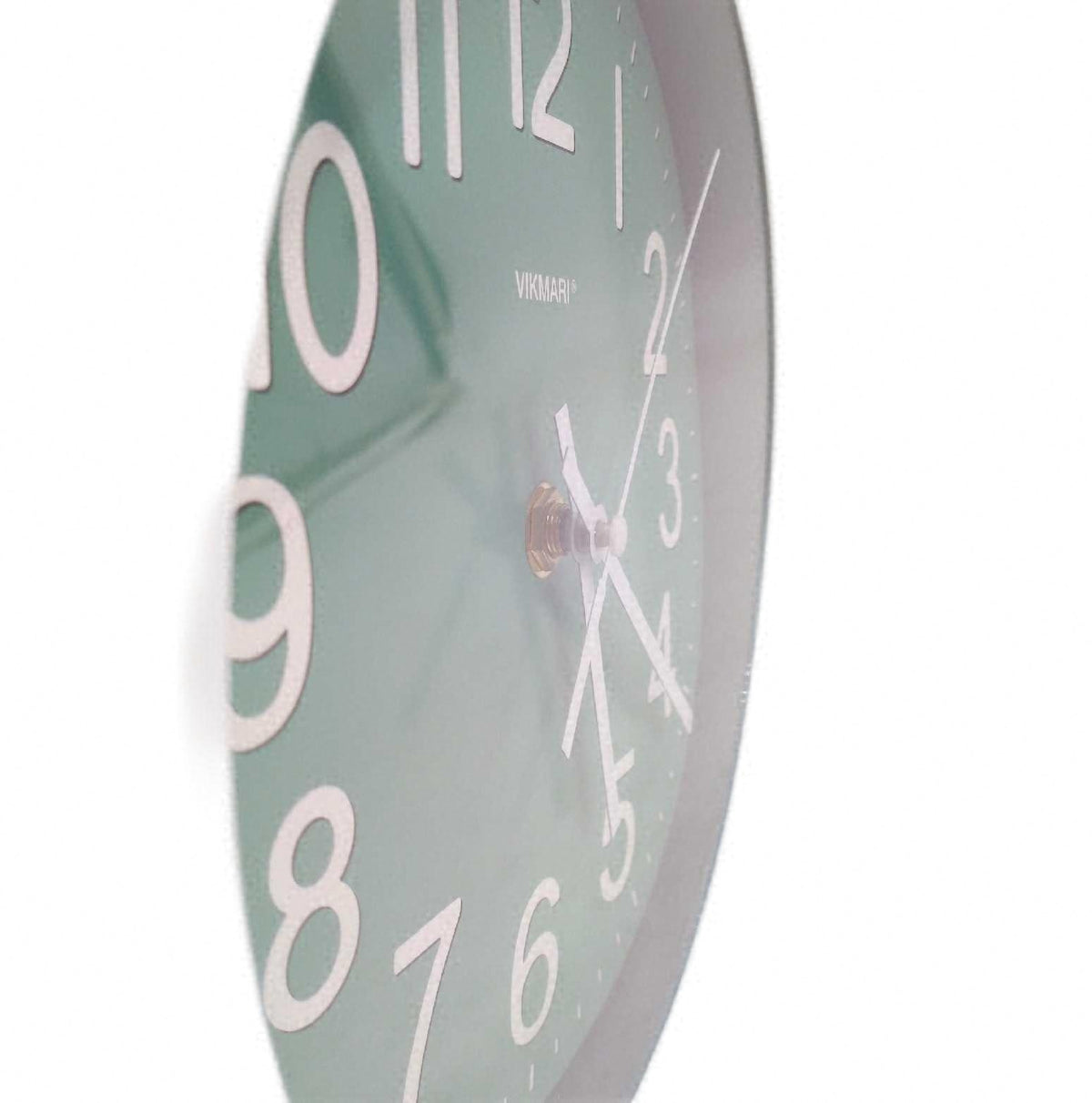 Wanduhr Klein 20cm Modern Grün Lautlos Analog Wohnzimmer Küche Uhr