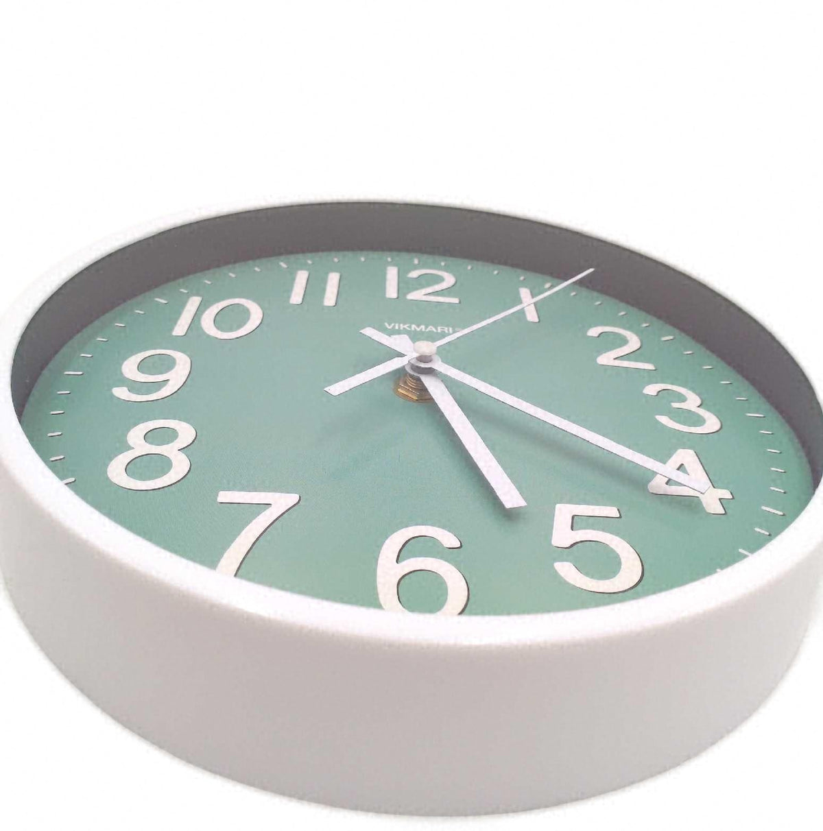 Wanduhr Klein 20cm Modern Grün Lautlos Analog Wohnzimmer Küche Uhr