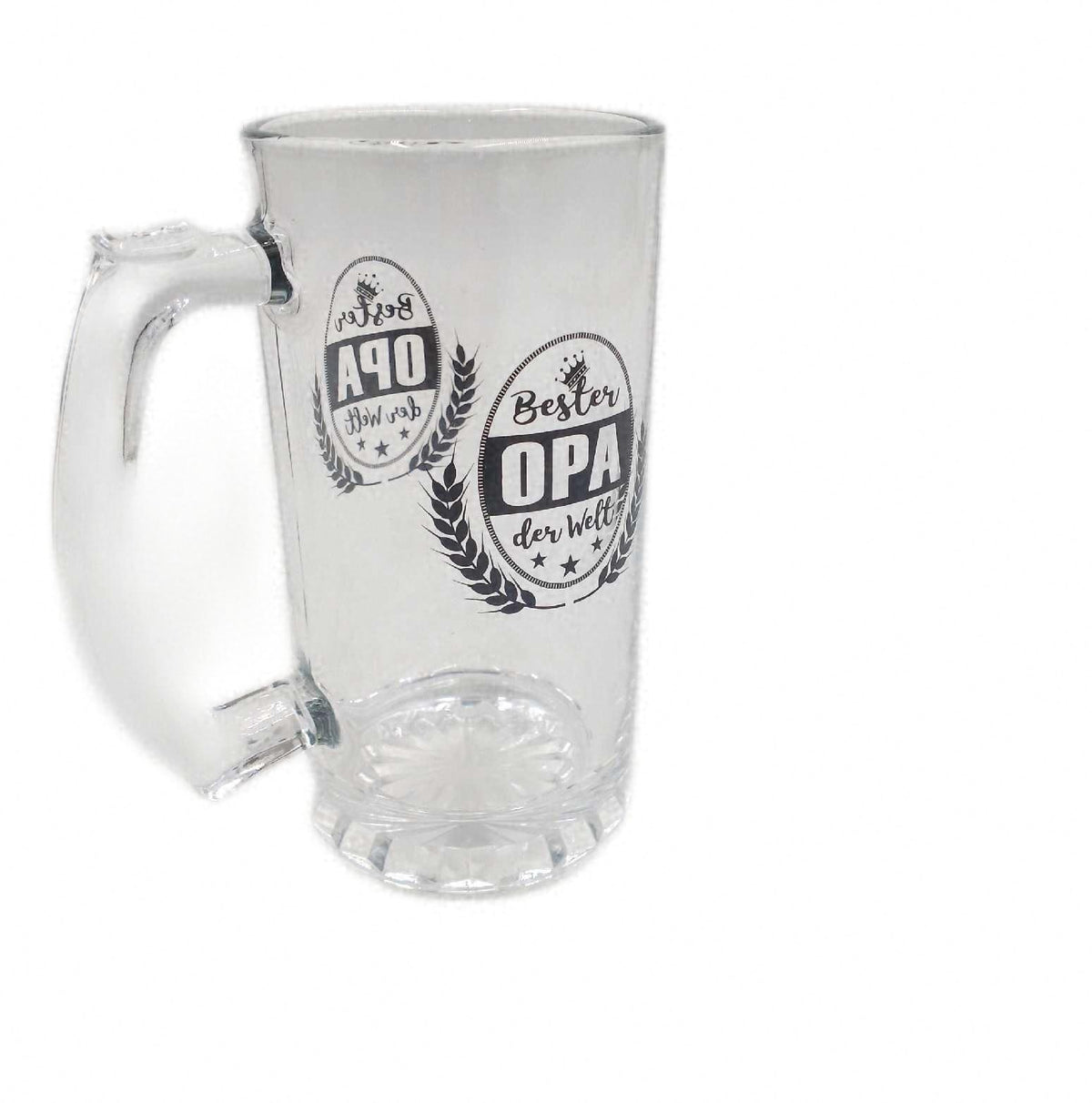 Der Welt Bierkrug Bierglas 05 Liter im Geschenkbox Geschenkidee Ruhestand Opa