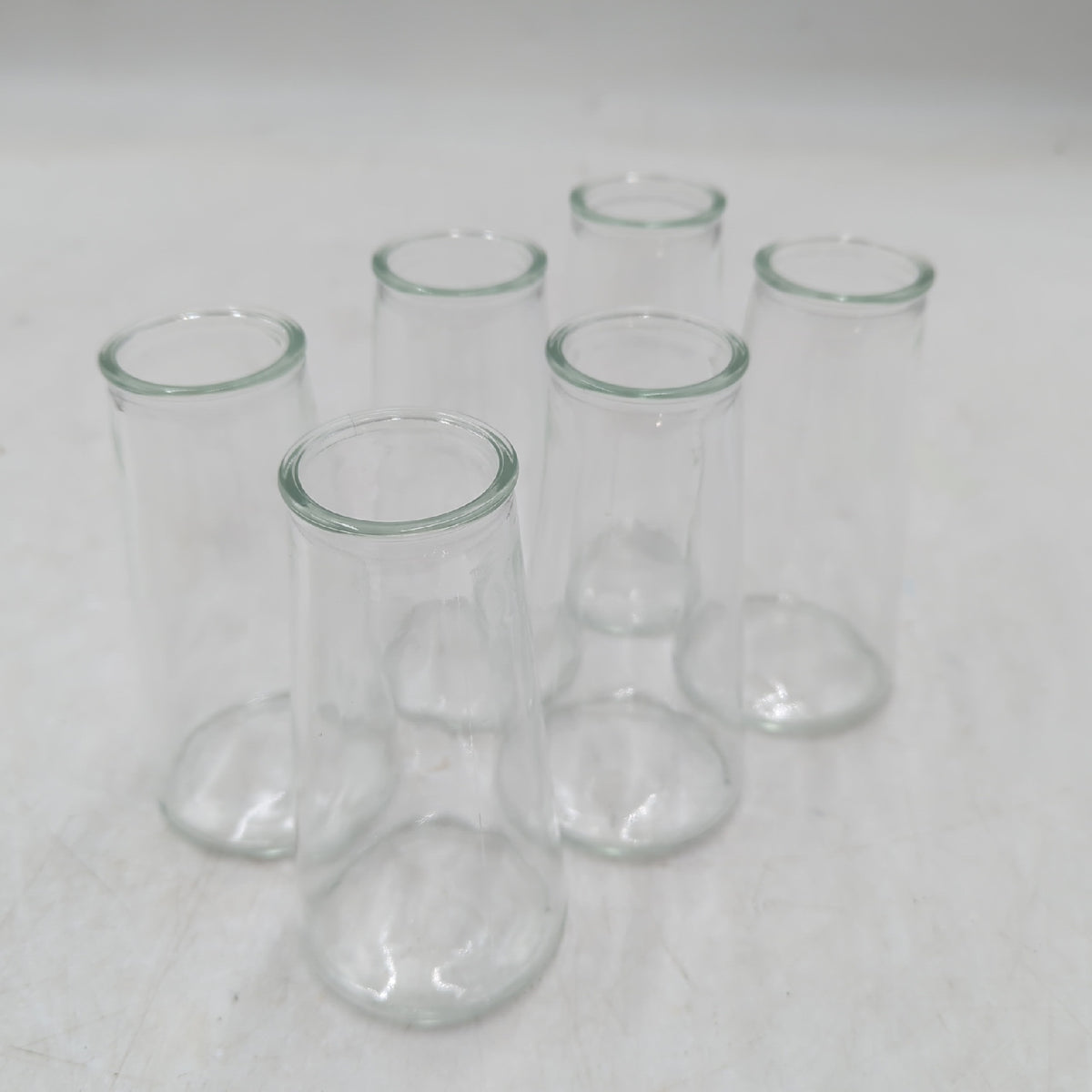 Hewory Kleine Vasen Tischdeko Hochzeit 12er Set Klare Kleine Glasvasen für Tischdekoration