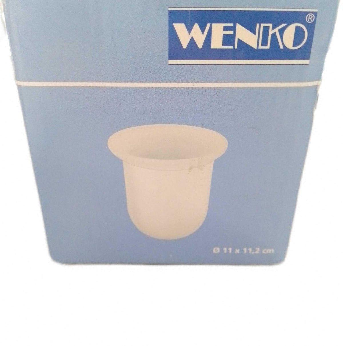Wenko Bürstenbehälter aus Glas Ersatz Bürstenhalter geeignet für WC Bürsten bis Ø