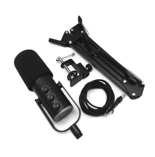 Ortizan Gaming Mikrofon PC USB Podcast Mikrofon für PS45 Mac Noise Cancellation
