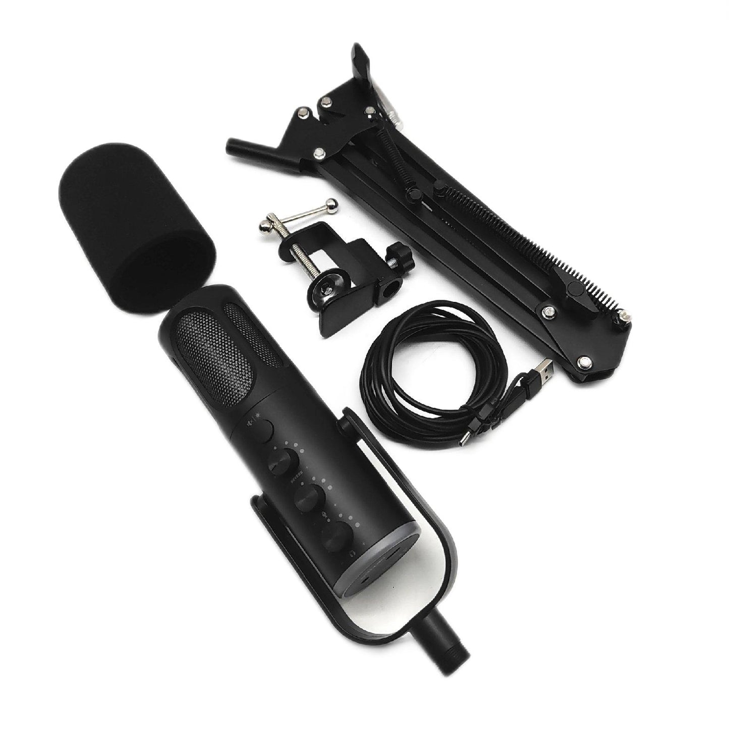 Ortizan Gaming Mikrofon Computerzubehör PC USB Podcast Mikrofon PS45 Geräuschunterdrück