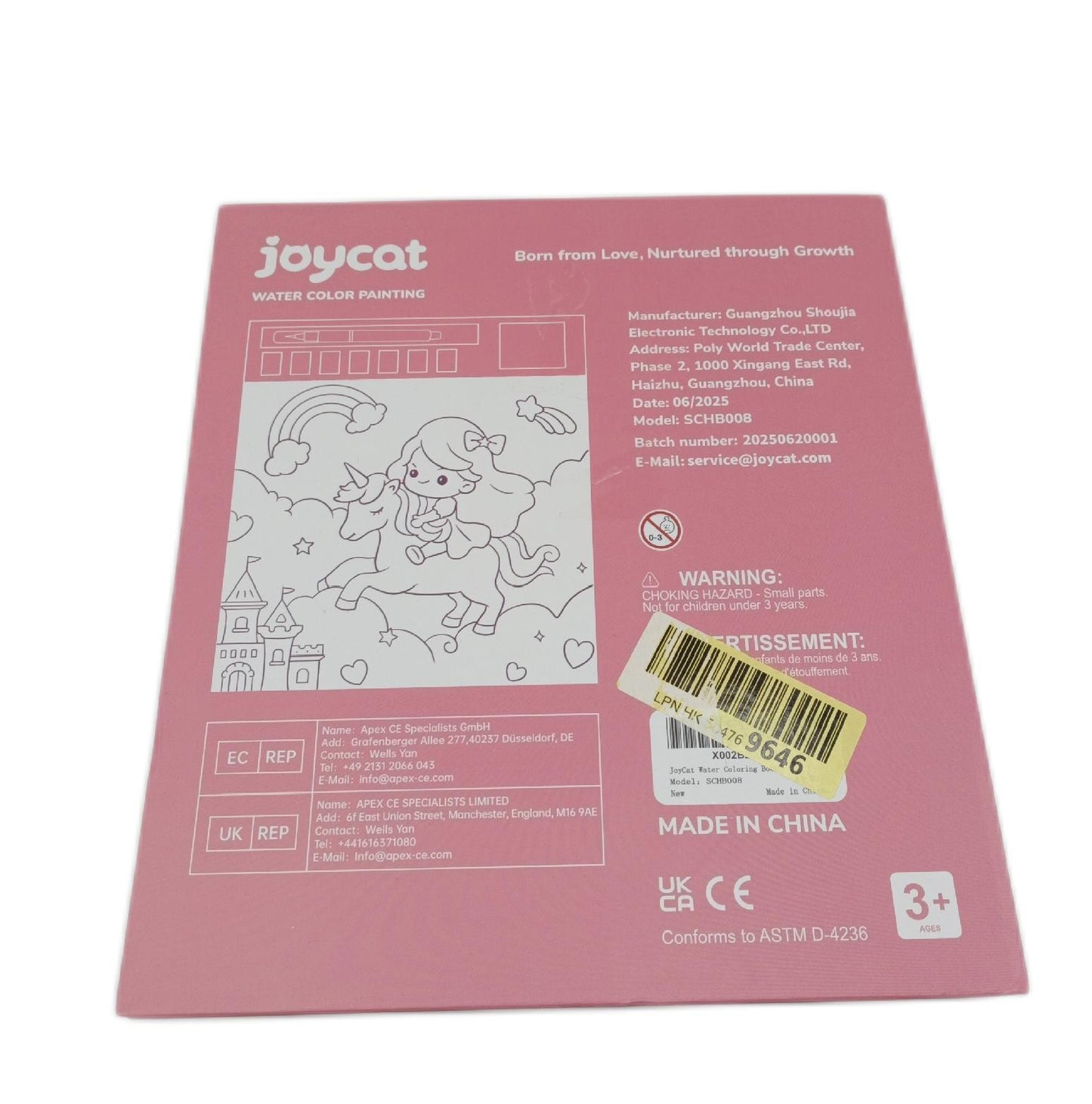 JoyCat Malbuch Malset Wasserfarben Aquarell Malset für Kleinkinder ab 3