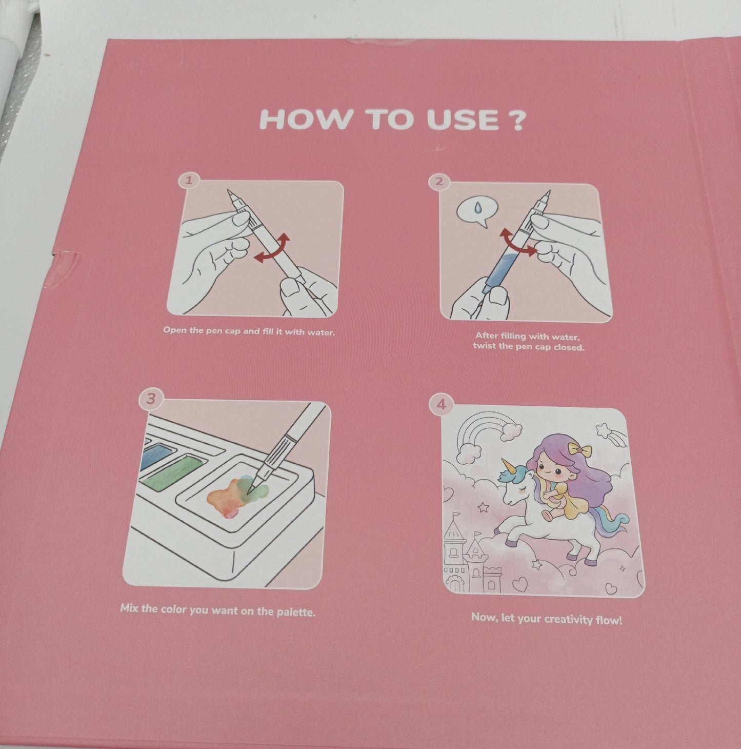 JoyCat Malbuch Malset Wasserfarben Aquarell Malset für Kleinkinder ab 3
