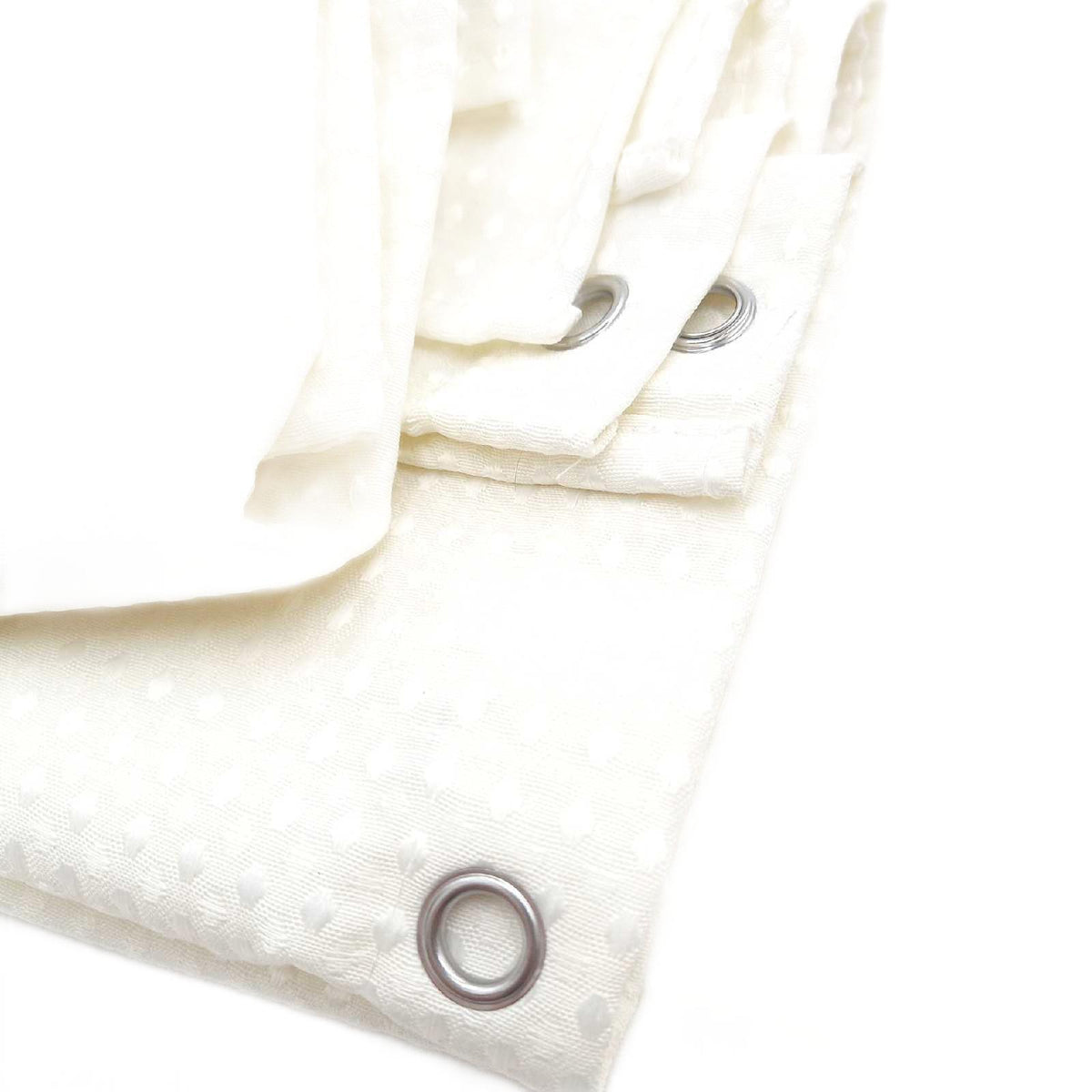 BTTN Duschvorhang Waffel 120x180 cm schmal beige creme Stoff Anti Schimmel innen