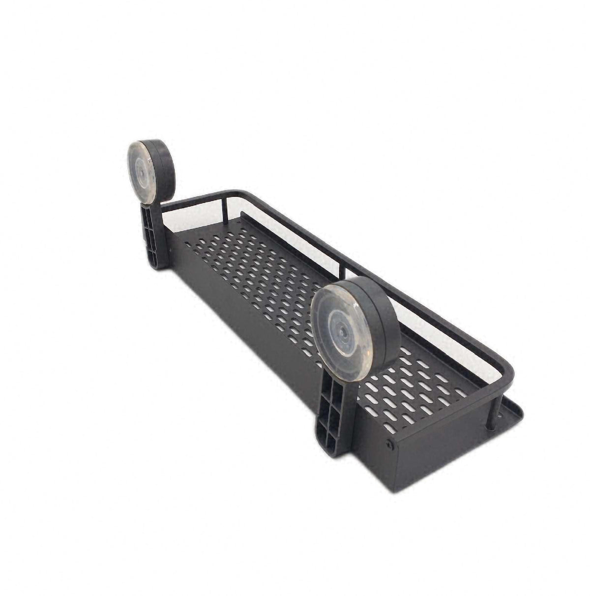 lesulety Saugnapf Duschablage ohne Bohren Grau 40 cm Ablage Dusche Bad Regal