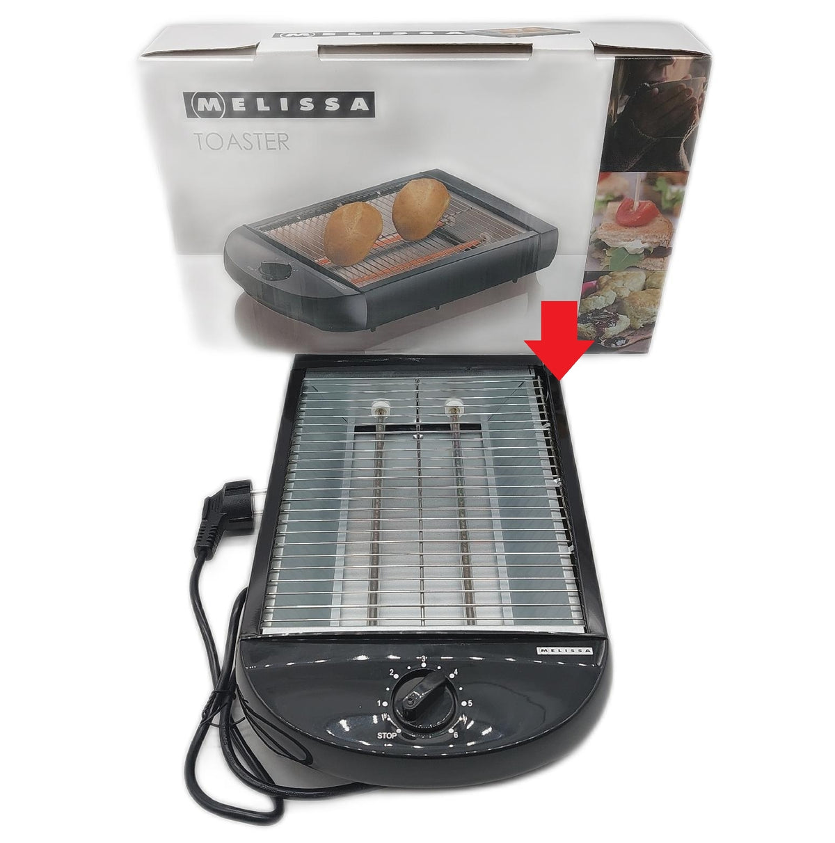 Melissa Tisch Toaster Küchengeräte 16140145 Flacher Ofen Buns Wärmer
