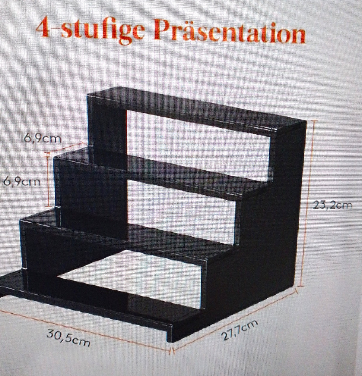Lifewit Acryl Display Ständer 2 Stück Parfum Organizer 4 Tier Plastik Regal Set