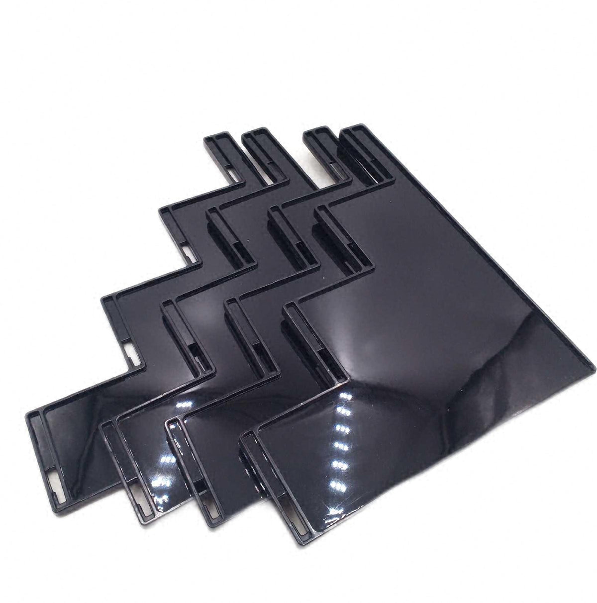 Lifewit Acryl Display Ständer 2 Stück Parfum Organizer 4 Tier Plastik Regal Set