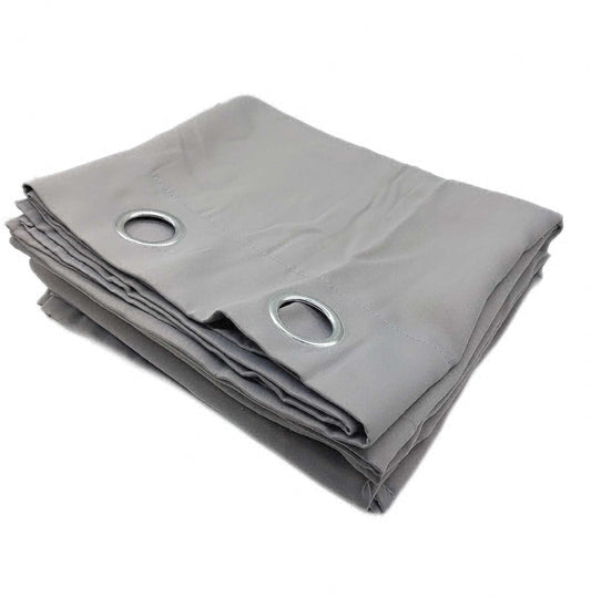 Blumtal Verdunklungsvorhänge 2er Set Thermovorhang Hitzeschutz 140x245 cm Weiß