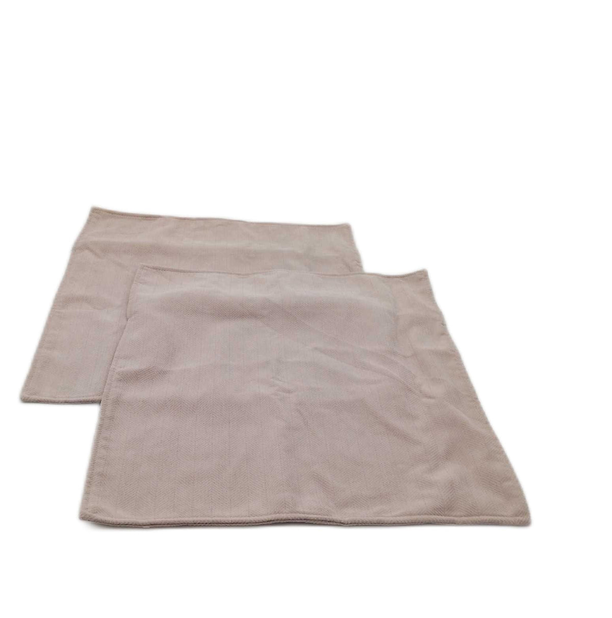 MIULEE 2er Kissenbezug 50x50 cm Beige Chenille Kissenhülle Sofakissenbezug Set