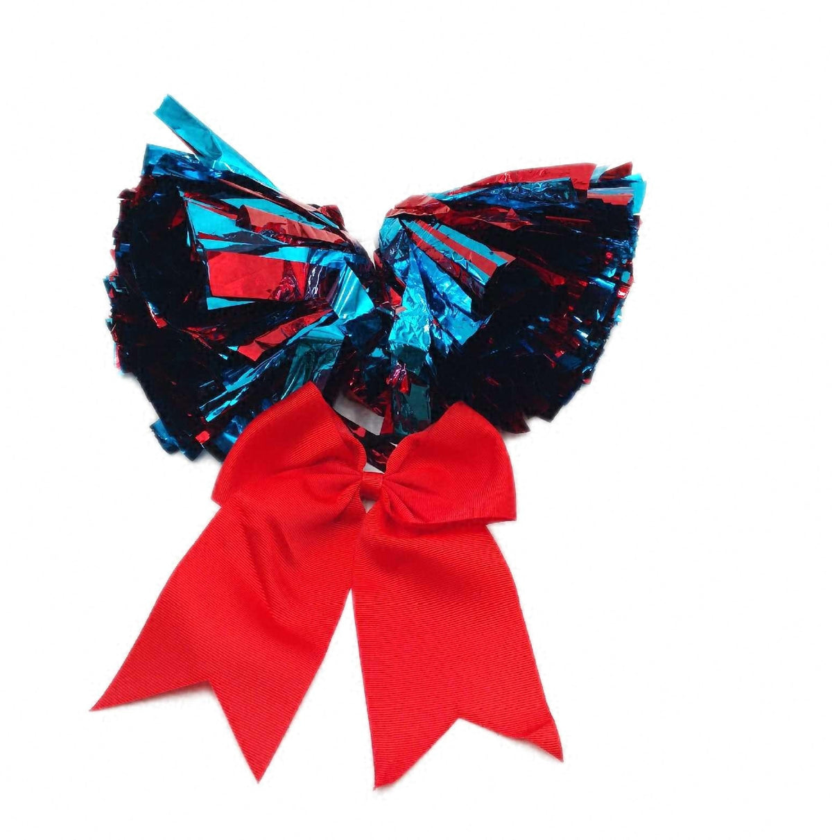 Nuyoah Cheerleader Pompons 2 Stück Pompoms Cheerleading Zubehör bunt leicht