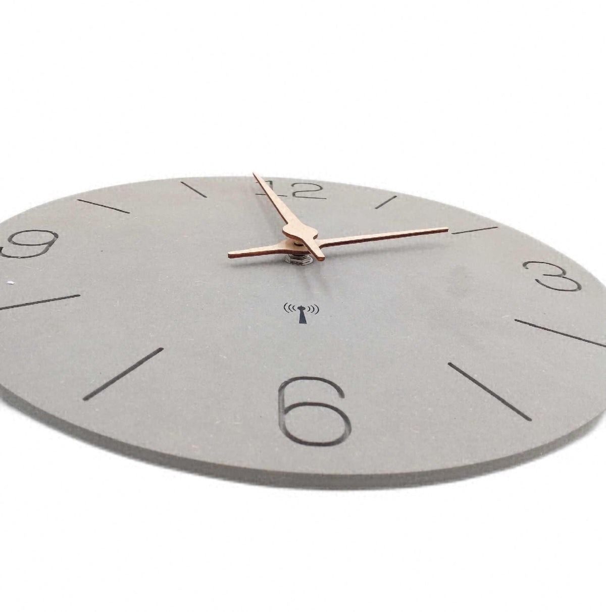Funkuhr MDF Holz Wanduhr 30cm Lautlos Ohne Tickgeräusche Quarz Batterie Betrieb