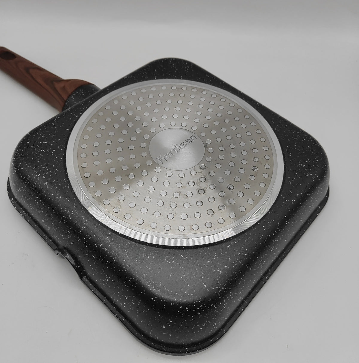 Kordisen Grillpfanne Kochgeschirr quadratische Pfanne 24 cm Antihaft Induk