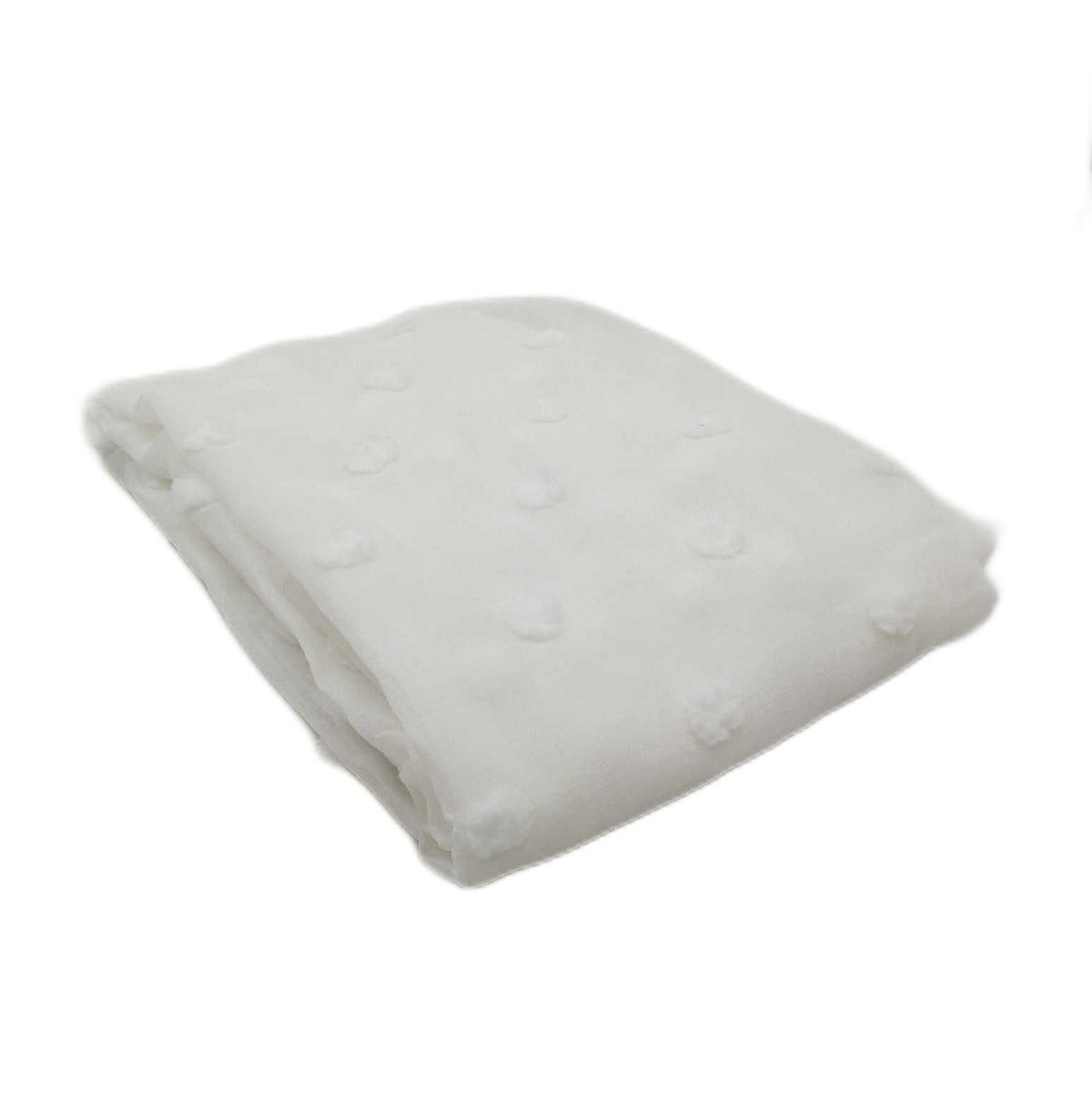 Elbersdrucke Gardine Fluffy Dots 00 weiß transparent verdeckte Schlaufen 255 x