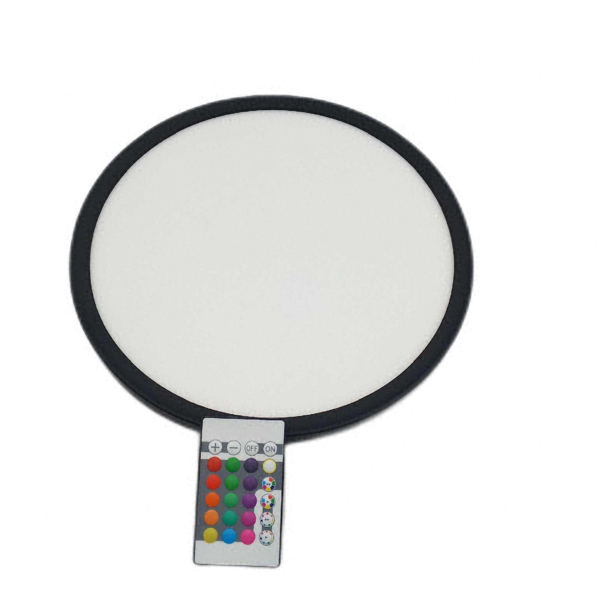 BKLicht LED Deckenlampe mit indirektem Licht Fernbedienung buntes RGB W Licht